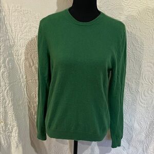 Eric‎ Bompard Green Cashmere Sweater, size large
